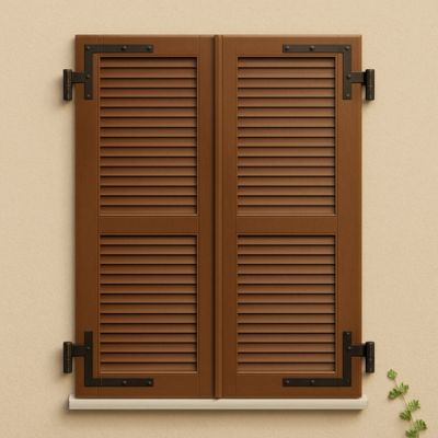 volets battants bois exotique