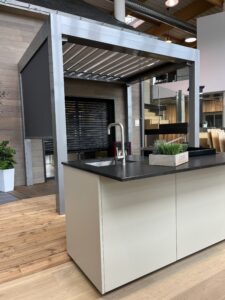 Cuisine d'été avec pergola